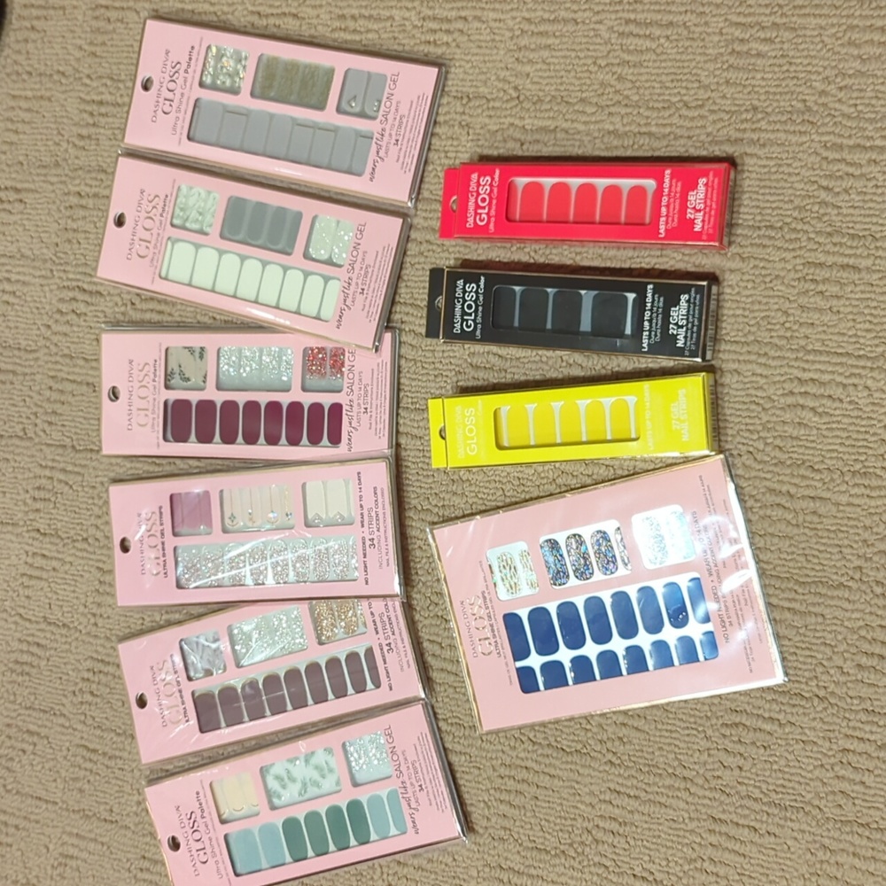 Lot of Dashing Diva Gel nails